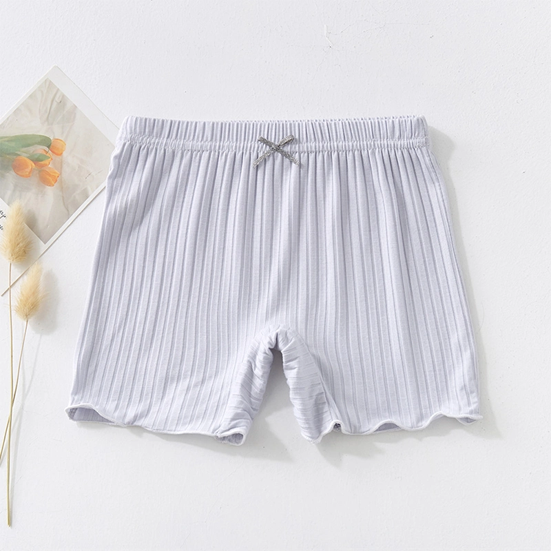 Summer Comfortable Panties Simple Striped Texture Cute Bow-Knot Seamless Children′ S Underwear