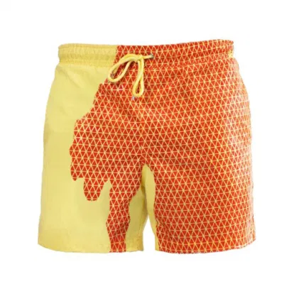 魔法の変更色のビーチショーツ夏男性水泳パンツ水着水着速乾性入浴ショーツビーチパンツ